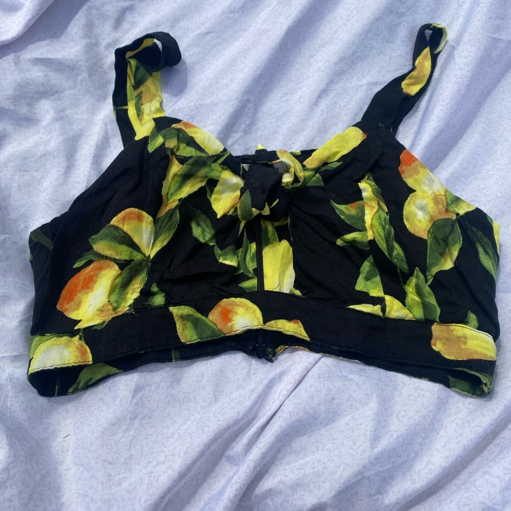wild honey lemon crop tank top